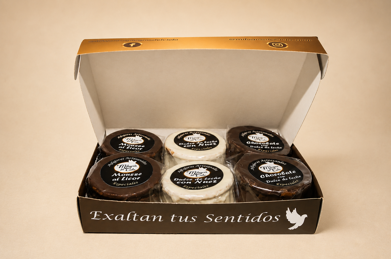 Alfajores a elección — x 6 unidades