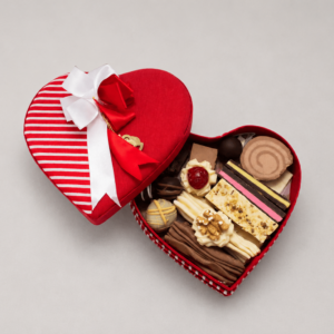 Caja Corazón Obsequio con 400 gramos de Chocolate Artesanal