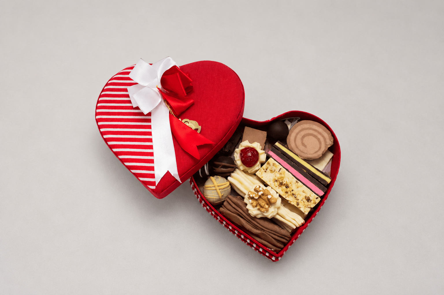 Caja Corazón Obsequio con 400 gramos de Chocolate Artesanal