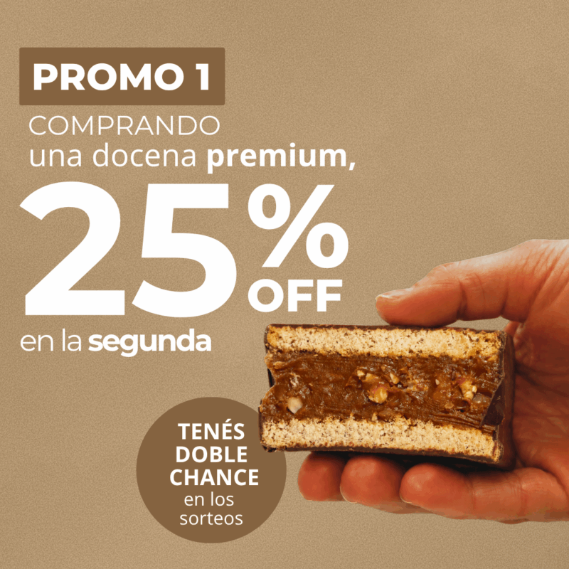 PROMO 1 | Alfajores — 25% OFF en la segunda docena