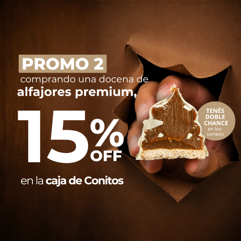 PROMO 2 | Alfajores + Conitos — 15% OFF en Conitos